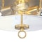 Westinghouse Fixture Ceiling LED Flush-Mount 60W 2-Light Lebanon 12In Chmpgn Brass Clear Glass 6128600 - alternate 4